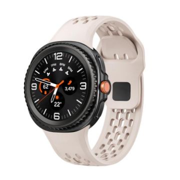 Samsung Galaxy Watch 8 40mm/44mm Black Silicone Band Starlight - 1