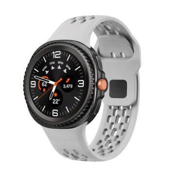 Samsung Galaxy Watch 8 40mm/44mm Black Silicone Band (Gray) - 1