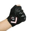 Automatic Induction Turn Signal Riding Gloves, Warning Light, Black XS - 1