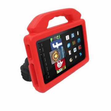 Shockproof EVA Tablet Shell with Thumb Stand for Kindle Fire HD 7 - Red - 1