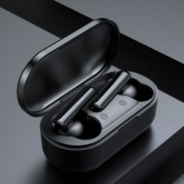 T10 Mini TWS Wireless Bluetooth Earphones with Mic & Charger Box (Black) - 1