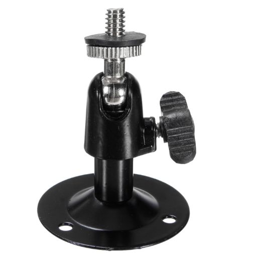 Secure Metal Wall Mount Bracket for Rotary CCTV Camera Stand - 1