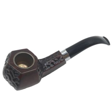 Bakelite Resin Pipe Iron Pot Dry Pipe - Portable Curved Filter Pipe - 1