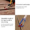 Camping Tent Pegs - 4 PCS Windproof Fishbone Nail Anchor for Outdoor Use - 7