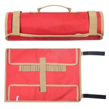 Red Outdoor Camp Nail Storage Bag - Portable Tool Kit for Tent Nails - 1