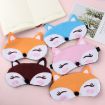 Cute Fox 3D Sleep Mask - Travel Sleeping Cover Ice Mask (Coffee) - 4