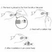 Purple Plastic Fishing Hook Keeper - 10 PCS Bag for Rod & Lure Safety - 5
