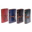 Vintage Pirate Anchors PU Leather Spiral Notebook Diary, Size L, Blue - 2
