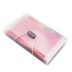 A6 13-Grid Expanding File Folder with Buckle & Lanyard - Multicolor - 2