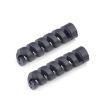 Silicone Data Cable Protective Cover - 4pcs Spiral Style (Black) - 2