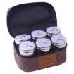 Portable Stainless Steel Spice Jar Suit for Outdoor Barbecue - 1