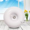 Mini USB Air Humidifier Aroma Diffuser Purifier - Donut Shape, White - 2