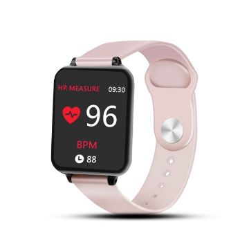 B57 1.3" IPS Smart Watch - Pink, IP67 Waterproof, Heart Rate & Sleep Monitor - 1