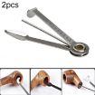 3in1 Stainless Steel Tobacco Pipe Cleaner Tool - 2 PCS Smoking Accessories - 1