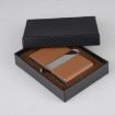 Black PU Cigarette Pack Business Card Holder - Unisex Thin Case - 4