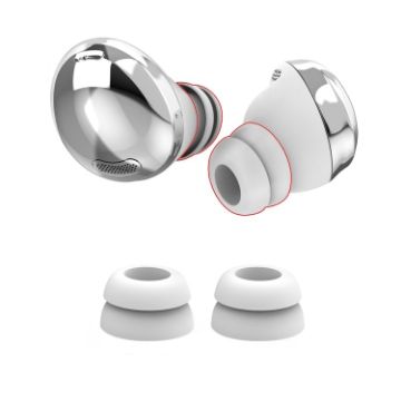 Samsung Galaxy Buds Pro AhaStyle PT168 Silicone Earcups, Size L, White - 1