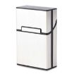 Silver Aluminum Cigar Cigarette Case Tobacco Holder Pocket Box Set - 2