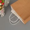 Elegant White Kraft Paper Bags 10 PCS - 12x15x6cm for Wedding/Party - 3