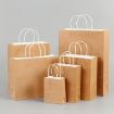Elegant White Kraft Paper Bags 10 PCS - 12x15x6cm for Wedding/Party - 4