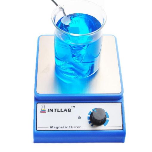 Magnetic Stirrer Laboratory Mixer 3000ml Capacity, EU Plug, Blue - 1