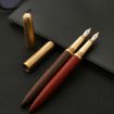 Luxury Black Wood Fountain Pen - School Office Writing Ink Stationery Gift - 4