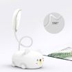 LED Eye Protection Reading Lamp - Cartoon Cat Design, USB Rechargeable (Green) - 4