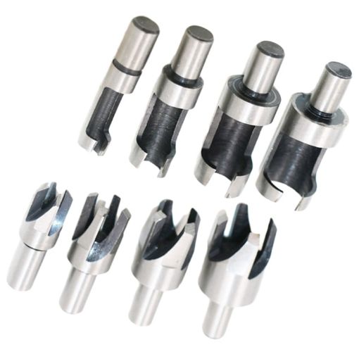 8 In 1 Carbon Steel Corkscrew Woodworking Hole Punch Tool - 1