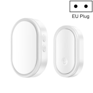 CACAZI A99 EU Plug White Smart Remote Doorbell & Elderly Pager - 1