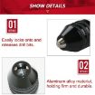 Hex Shank Mini Drill Chuck 0.8-8mm Three Jaw Power Tool Black Model A - 5