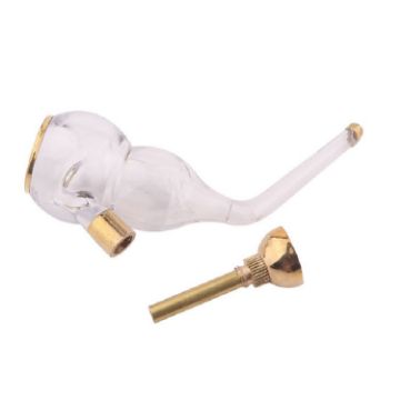 Portable Mini Acrylic Plastic Hookah - Vintage Copper, Transparent Design - 1