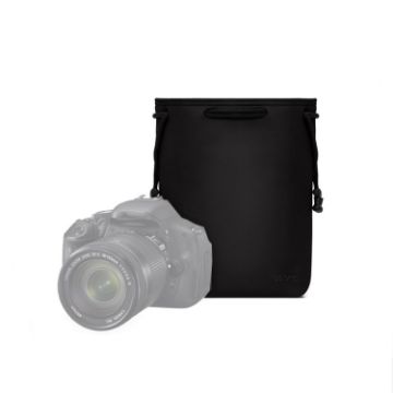 Medium Black Baona Camera Bag Lens Drawstring Pouch - 1