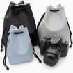 Medium Black Baona Camera Bag Lens Drawstring Pouch - 2