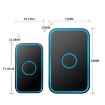 CACAZI A78 Wireless Doorbell, Long-Distance Remote, UK Plug, Black - 3
