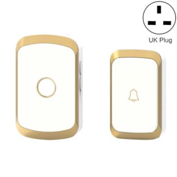 CACAZI A20 Wireless Doorbell UK Plug, Golden - Smart Home Digital Music - 1