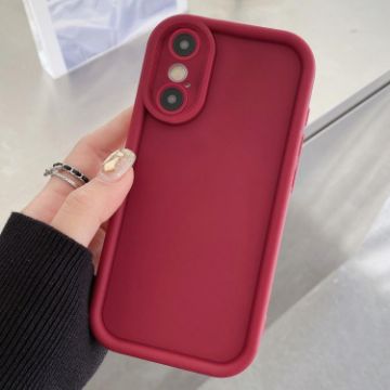 Shockproof Wine Red TPU Phone Case for iPhone X/XS - Precise Fit - 1