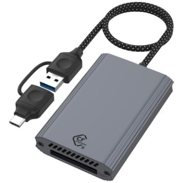 Type-C/USB to CFexpress Type-B Card Reader - Grey | Fast Data Transfer - 1