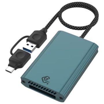 Type-C/USB to CFexpress Type-B Card Reader - Green | Fast Data Transfer - 1