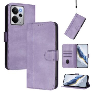 Realme 14 5G/14T 5G Retro Leather Phone Case - Purple - 1