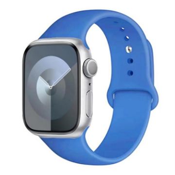 Blue Silicone Sports Watch Band for Apple Watch 46mm/49mm/45mm/44mm - 1