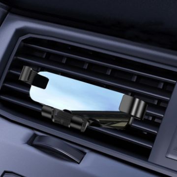 Black 650 Vehicle-mounted Mobile Phone Gravity Bracket Air Outlet Holder - 1