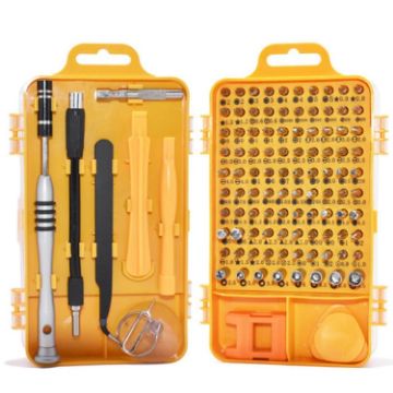 110 in 1 Watch Phone Repair Tool Set - Chrome Vanadium Steel Screwdrivers - 1