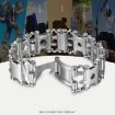Multifunctional Stainless Steel Outdoor Survival Bracelet for Men - Black - 4