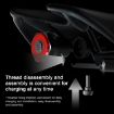 MEROCA MX2 Smart Sensor Brake Tail Light USB Charging - Black - 6