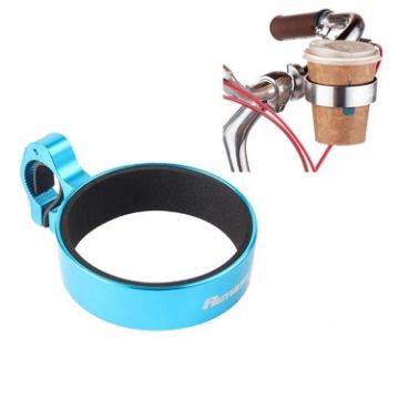 Blue Aluminum Alloy Cycling Bicycle Coffee & Milk Tea Cup Holder - 1