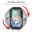Blue Waterproof Mountain Bike & Motorcycle Phone Holder with Shade - 6