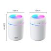 Colorful Cup Humidifier USB Car Air Purifier - White | Portable & Stylish - 3