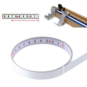 5m Self-adhesive Sticky Scale Steel Ruler with Glue, Reverse Spec - 1