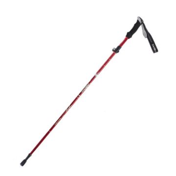 TANERDD TR-D0001 Red Aluminum Folding Trekking Poles - Short Model - 1