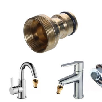 Universal Kitchen Faucet Tap Connector Adapter - Mixer Hose Joiner Fitting - 1