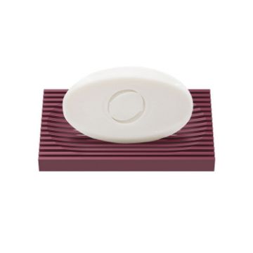 Personalized Red Drop-resistant Soap Box - Double-sided Rubber Design - 1